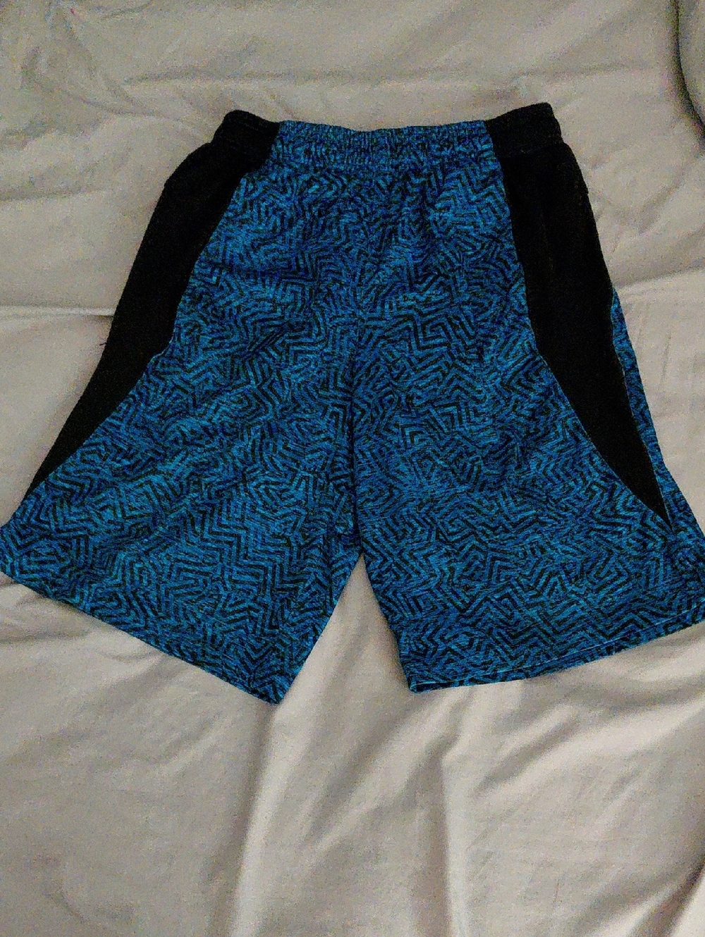 Champion Blue and Black Patterned Athletic Shorts